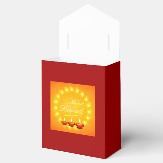 Matching Happy Diwali Yellow - Bedankdoosjes (Geopend)