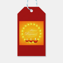 Matching Happy Diwali Yellow Cadeaulabel