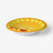 Matching Happy Diwali Yellow Papieren Kommen (Gebogen)