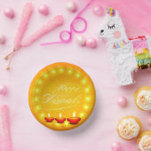 Matching Happy Diwali Yellow Papieren Kommen (Feest)