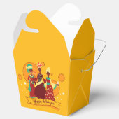 Matching Happy Kwanzaa 3 Dames geel Bedankdoosjes (Geopend)