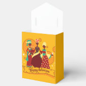 Matching Happy Kwanzaa 3 Dames geel Bedankdoosjes (Geopend)