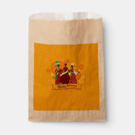 Matching Happy Kwanzaa 3 Dames geel Bedankzakje