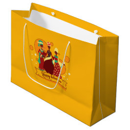 Matching Happy Kwanzaa 3 Dames geel Groot Cadeauzakje