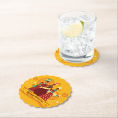 Matching Happy Kwanzaa 3 Dames geel Kartonnen Onderzetters (Insitu)