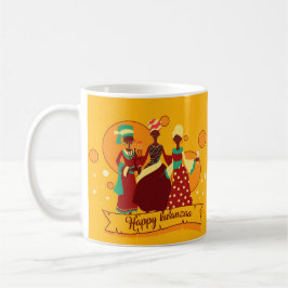 Matching Happy Kwanzaa 3 Dames geel Koffiemok