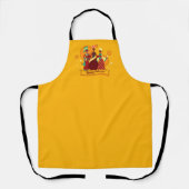 Matching Happy Kwanzaa 3 Dames geel Schort (Voorkant)