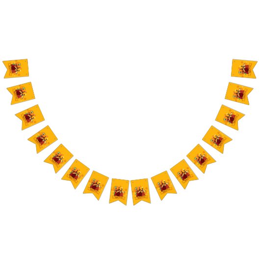 Matching Happy Kwanzaa 3 Dames geel Vlaggetjes (Alle)