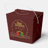 Matching Happy Kwanzaa Seven Principles Bedankdoosjes (Achterkant)