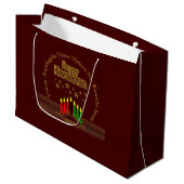 Matching Happy Kwanzaa Seven Principles Groot Cadeauzakje (Voorkant Gekanteld)