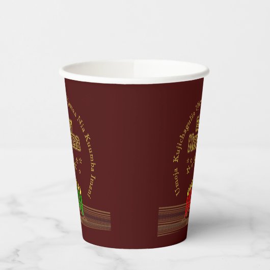 Matching Happy Kwanzaa Seven Principles Papieren Bekers (Links)