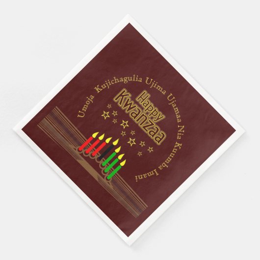 Matching Happy Kwanzaa Seven Principles Servet (Hoek)