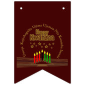 Matching Happy Kwanzaa Seven Principles Vlaggetjes (Tweede vlag)