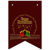 Matching Happy Kwanzaa Seven Principles Vlaggetjes (Eerste vlag)