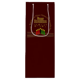 Matching Happy Kwanzaa Seven Principles Wijn Cadeautas