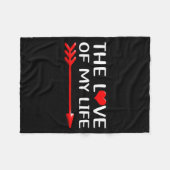 Matching His And Hers Couples Funny Set Valentine Fleece Deken (Voorkant (Horizontaal))