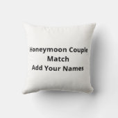 Matching Honeymoon Love You More Couple Style Kussen (Achterkant)