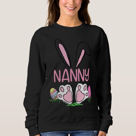 Matching Hunter Cute Bunny Easter Nanny W Trui (Voorkant)