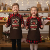 Matching Kids Barbecue Aprons for Cooking  Schort