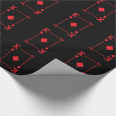 Matching King Diamonds Suit Plays Cards Modern Cadeaupapier (Hoek)