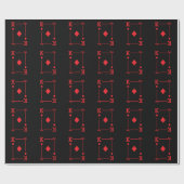 Matching King Diamonds Suit Plays Cards Modern Cadeaupapier (Vlak)