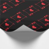 Matching King Hearts Suit Plays Cards Modern Cadeaupapier (Hoek)