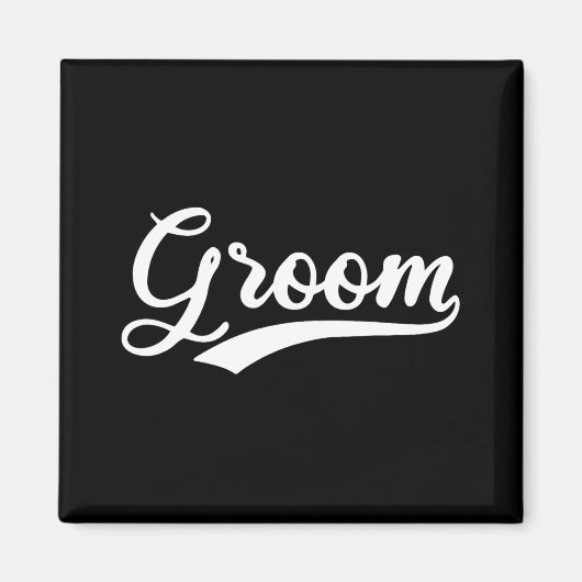 Matching klaarmaken bruid en bruidegom bruiloft gr magneet (Voorkant)