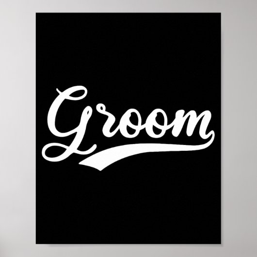 Matching klaarmaken bruid en bruidegom bruiloft gr poster (Voorkant)