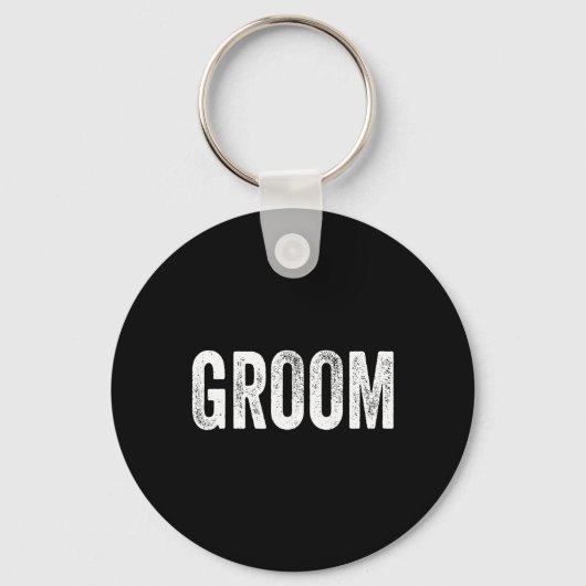 Matching klaarmaken bruid en bruidegom bruiloft gr sleutelhanger (Voorkant)