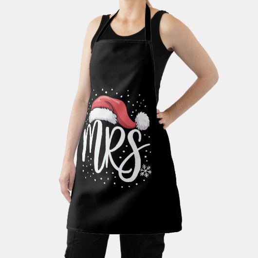 Matching koppels Mr. Mrs. Wedding Kerstman Lelijk  Schort (Insitu)