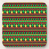 Matching Kwanzaa Red Black Green Hard Plastic Bier Onderzetter (Voorkant)