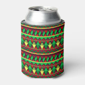 Matching Kwanzaa Yellow Red Black Green Blikjeskoeler (Blikje Voorkant)
