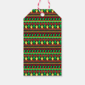 Matching Kwanzaa Yellow Red Black Green Cadeaulabel (Voorkant)
