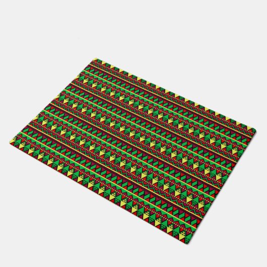 Matching Kwanzaa Yellow Red Black Green Deurmat (Schuin)