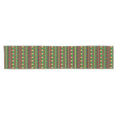 Matching Kwanzaa Yellow Red Black Green Korte Tafelloper (Horizontaal)
