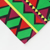 Matching Kwanzaa Yellow Red Black Large Fleece Deken (Hoek)