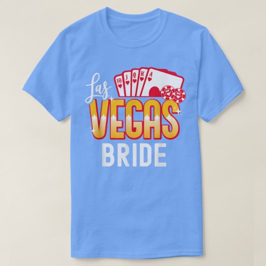 Matching Las Vegas Wedding Bride and Groom Vegas B T-shirt (Design voorkant)