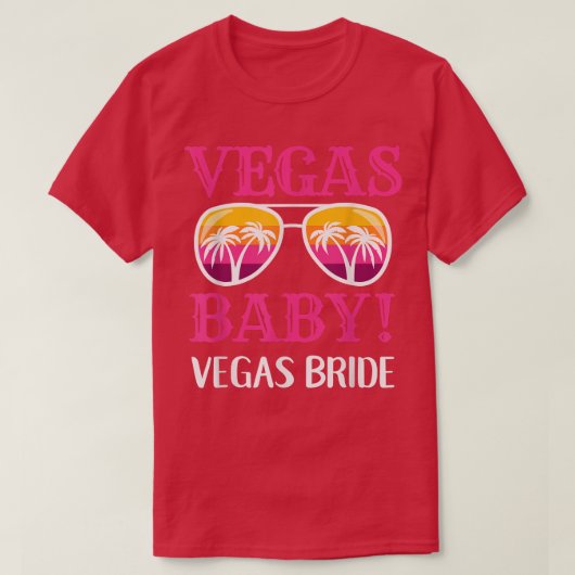 Matching Las Vegas Wedding Bride Squad Vegas Bride T-shirt (Design voorkant)
