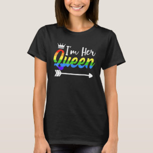 Matching Lesbian Couple her Queen Vriendin Pride T-shirt