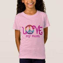 Matching Mam and Daughter Clothes - Peace & Love T