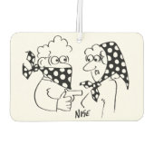 Matching Mask en Head Scarf Robbery Cartoon Luchtverfrisser (Achterkant)