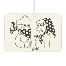 Matching Mask en Head Scarf Robbery Cartoon