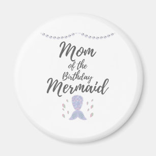 Matching Mermaid Birthday Mermam Ma van Zeemeermin Magneet
