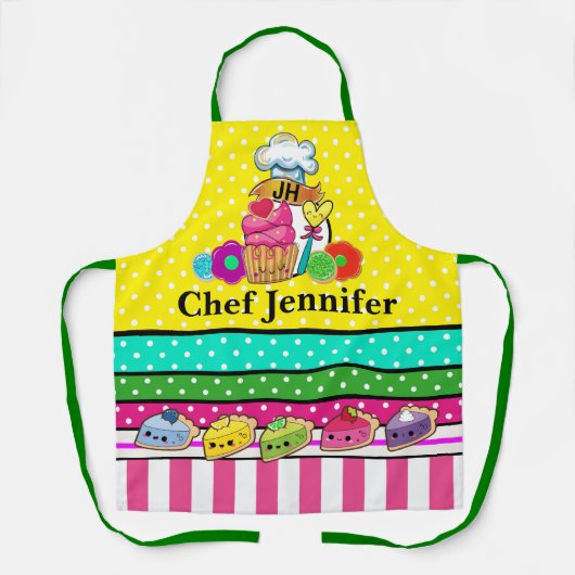 Matching Moeder's Helper Apron Schort (Voorkant)