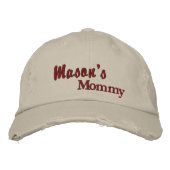 Matching Mommy Daddy embroidered caps set Geborduurde Pet (Voorkant)