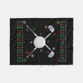 Matching Outfits For Holiday Party Golf Ugly Chris Fleece Deken (Voorkant (Horizontaal))