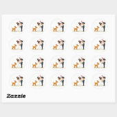 Matching paar en puppy bruiloft Sticker (Vel)