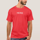 Matching paar HERS T-shirt (Voorkant)
