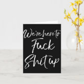 Matching Party For Couples We're Here To For Up  Kaart (Gele Bloem)