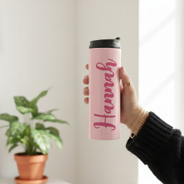 Matching Pink Bridal Party Tumbler for Bridesmaids Thermosbeker